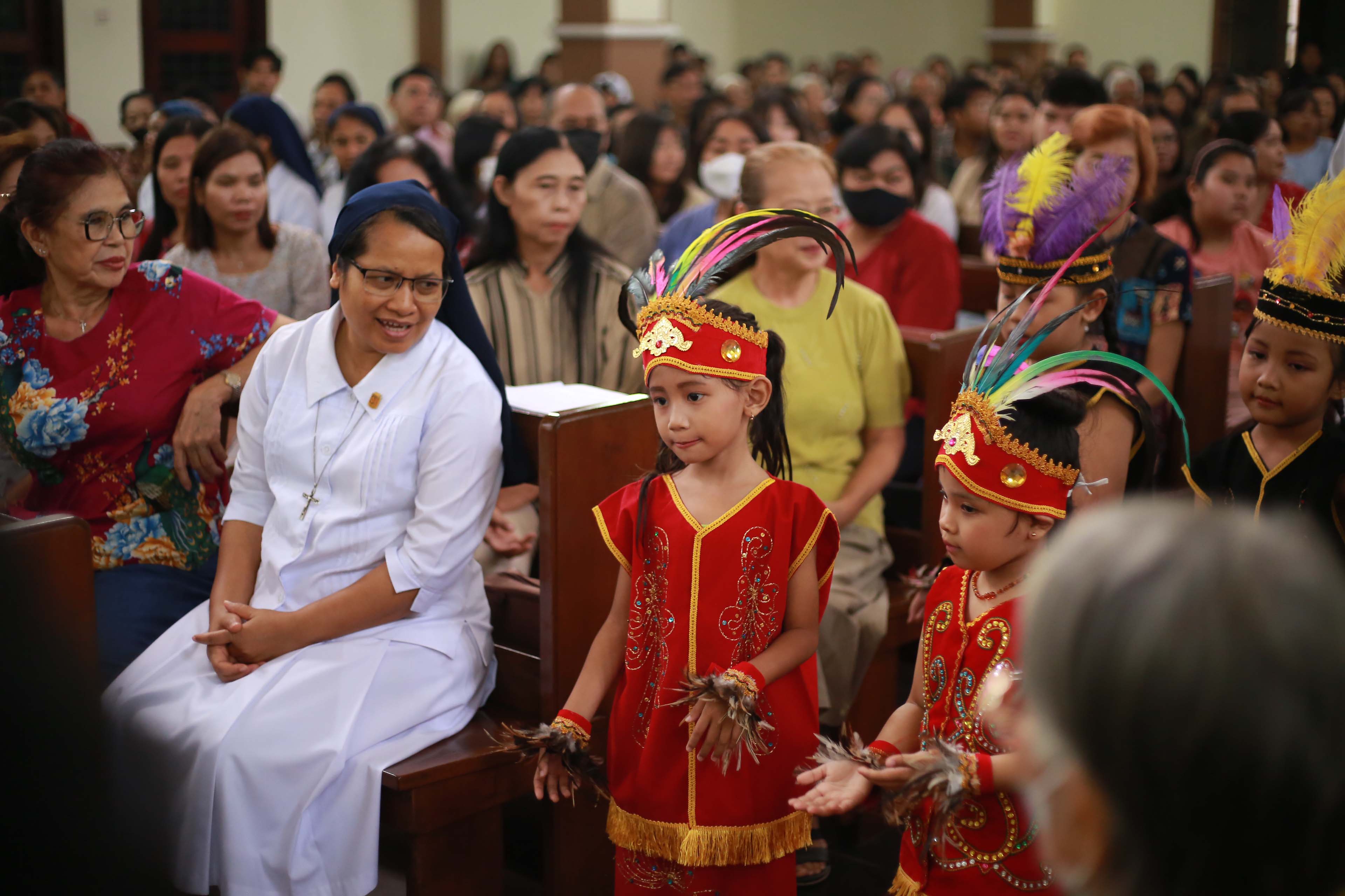 Perayaan Paskah di Gereja Santo Cornelius Kota Madiun.