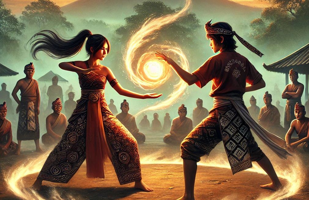 Ilustrasi cerita silat Palagan Lawu Wilis.