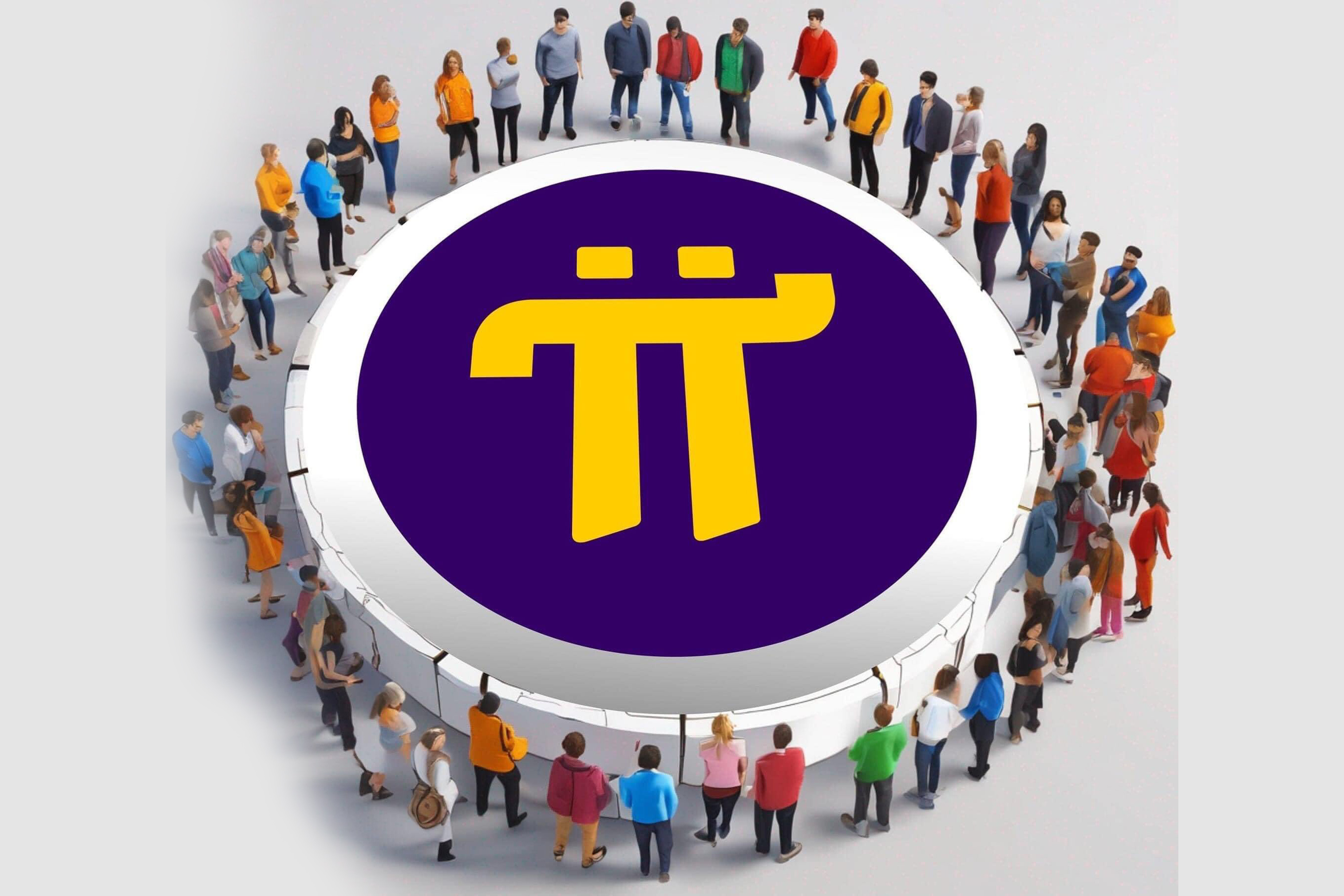 Ilustrasi Komunitas Pi Network&nbsp;