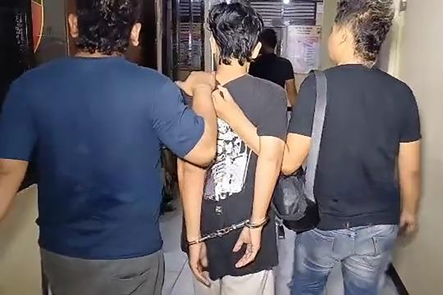 KENA BATUNYA: Satreskrim Polres Ngawi meringkus terduga pelaku begal payudara. Empat perempuan mengaku jadi korban aksi asusila tersebut.