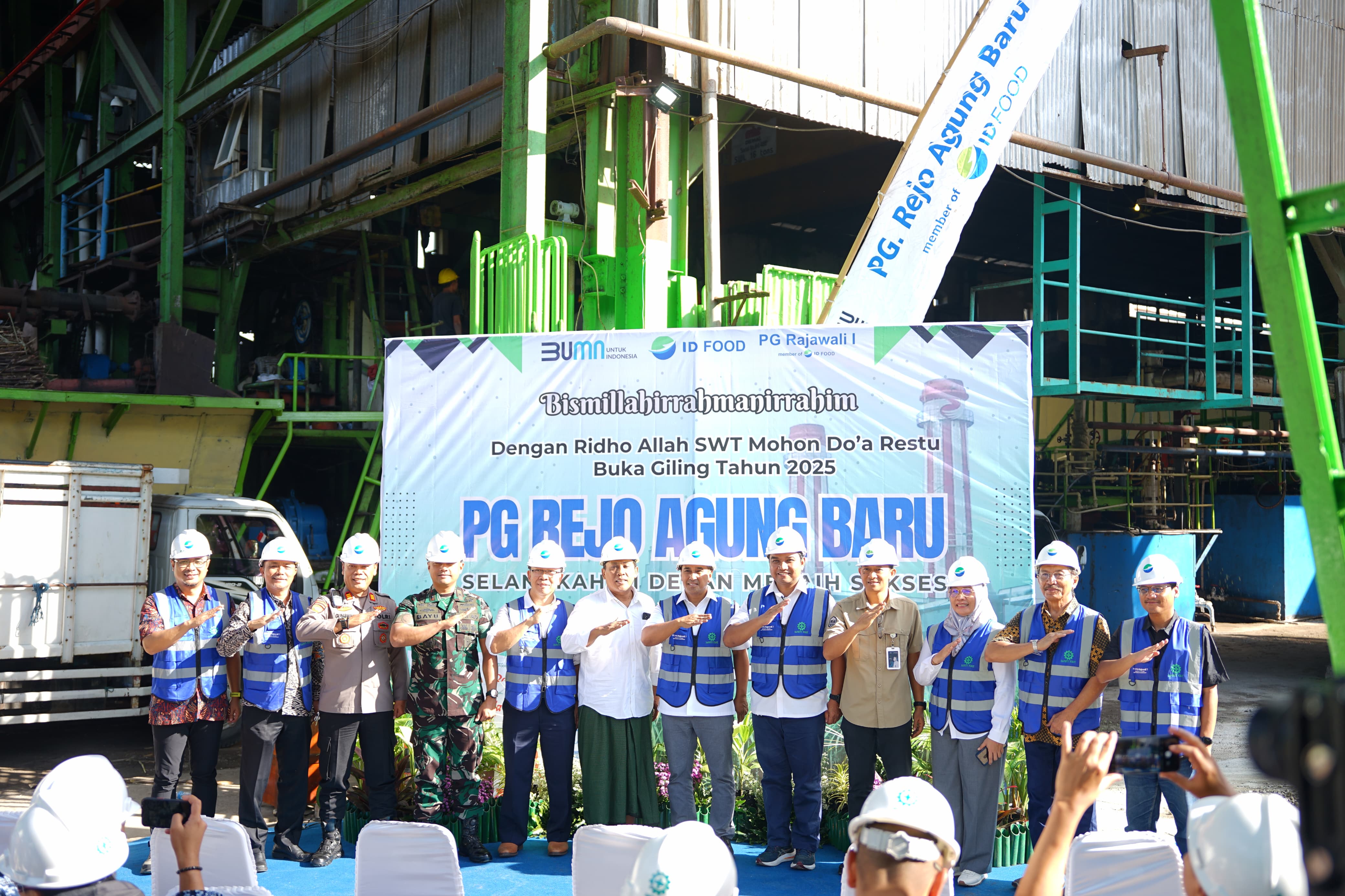 PG Rejo Agung mulai musim giling 2025 dengan target kenaikan produksi gula mencapai 56 ribu ton.