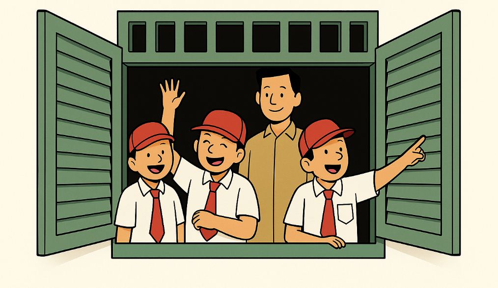 Ilustrasi sekolah rakyat.