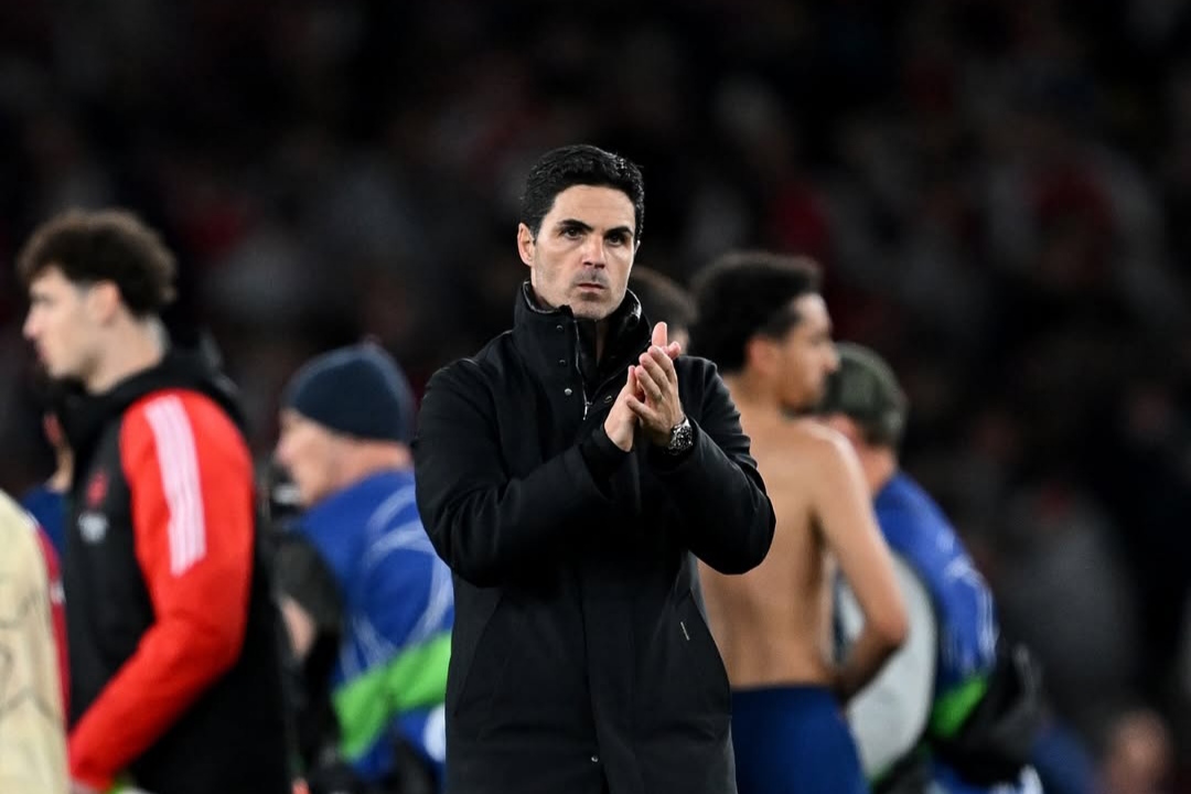Pelatih Arsenal Mikel Arteta.