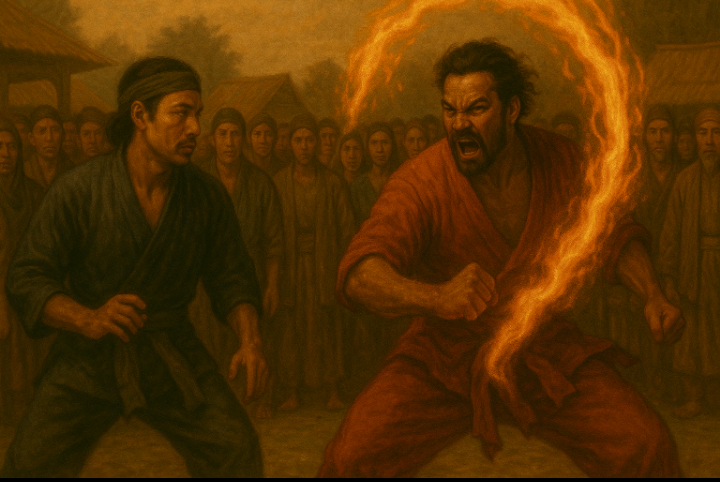 Ilustrasi cerita silat Palagan Lawu Wilis.