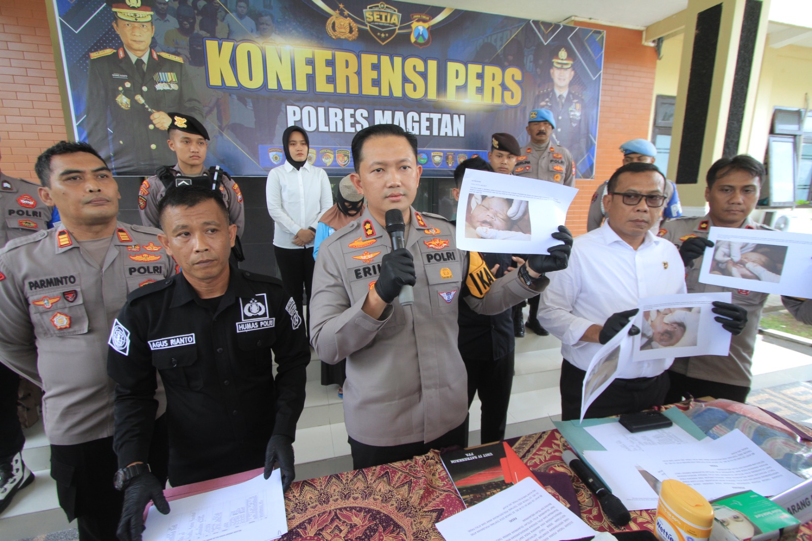 LDP, perempuan asal Kawedanan, dijerat pidana berat setelah membunuh bayi yang baru dilahirkannya. FOTO: Aji Putra/Radar Magetan