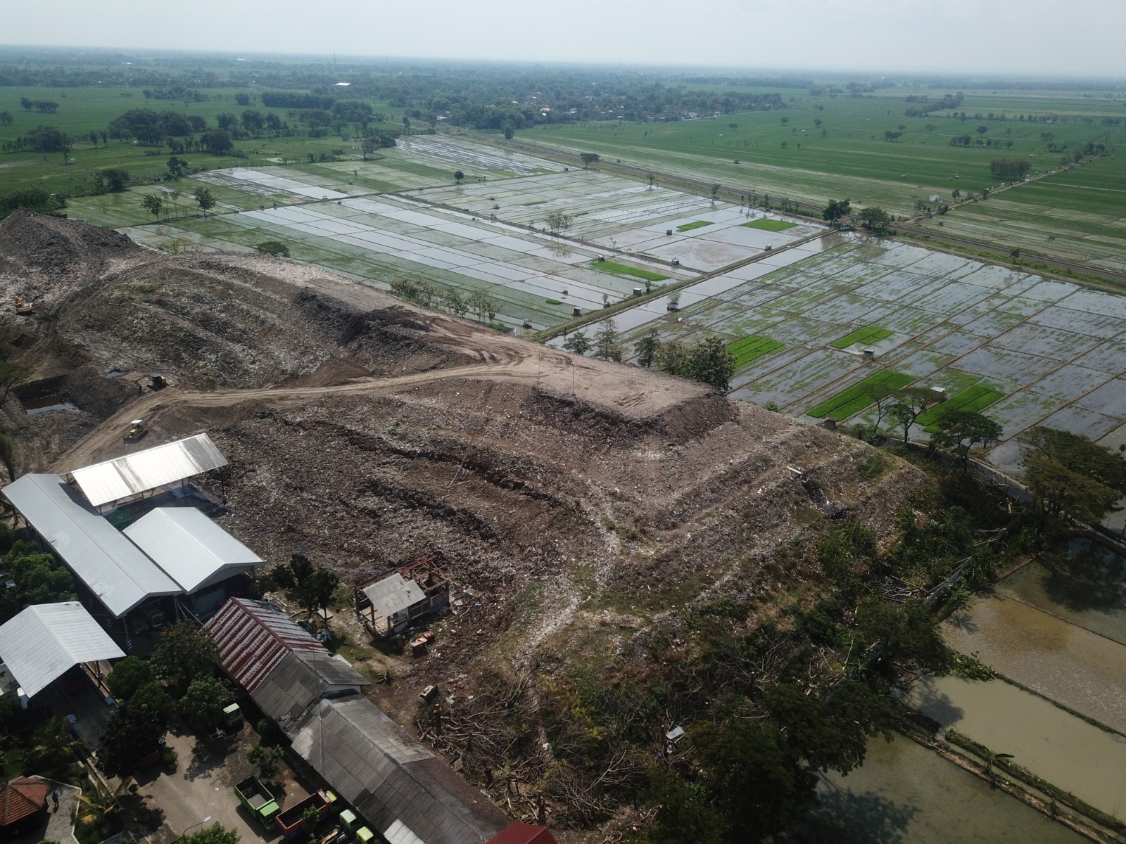Pemkot Madiun ubah tumpukan sampah TPA Winongo menjadi kebun buah yang produktif. FOTO: Vote Okta/Radar Madiun