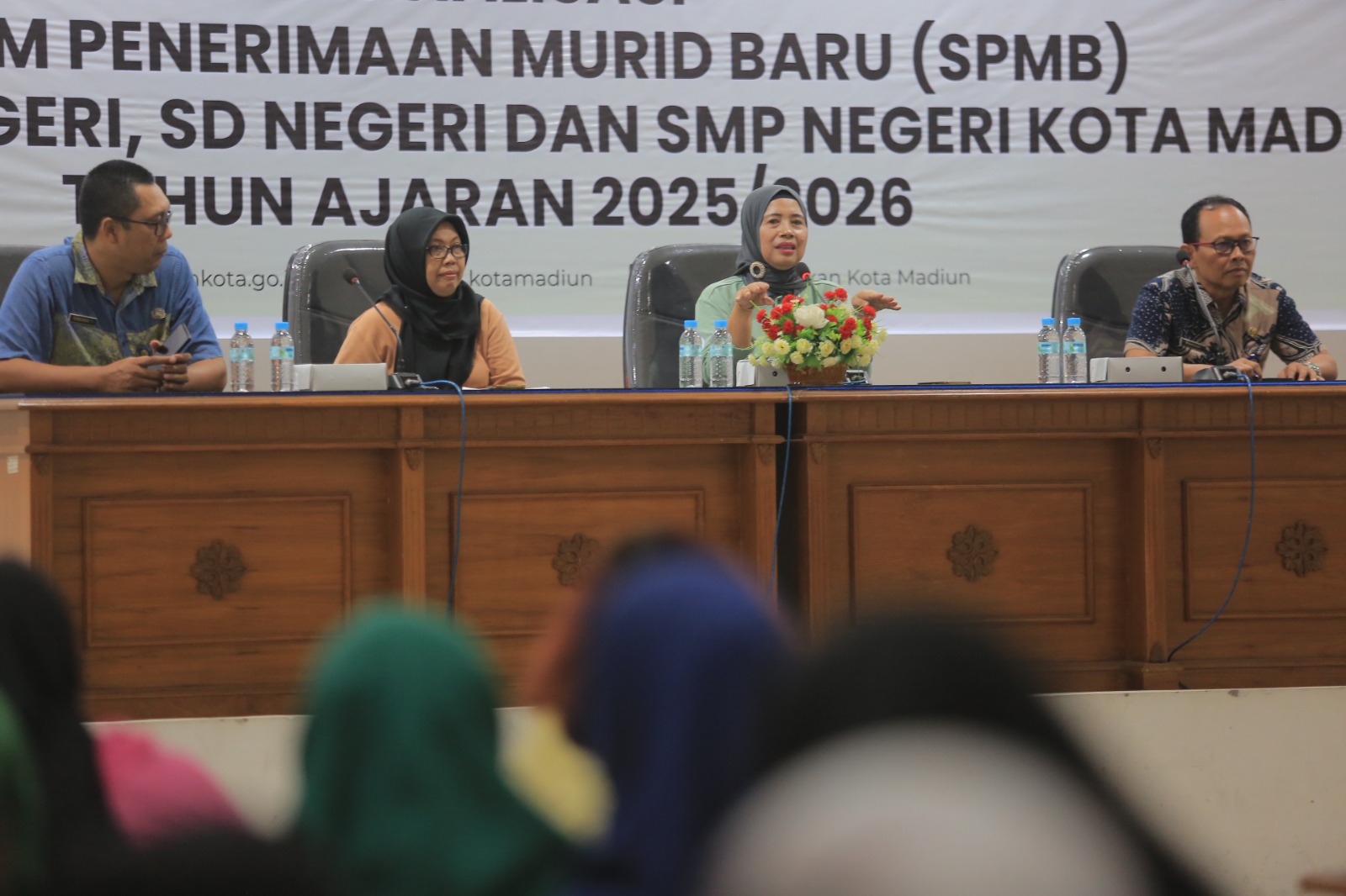 Dindik Kota Madiun menggelar sosialisasi juknis SPMB SD-SMP tahun ajaran baru. FOTO: BAGAS BIMANTARA/RADAR MADIUN