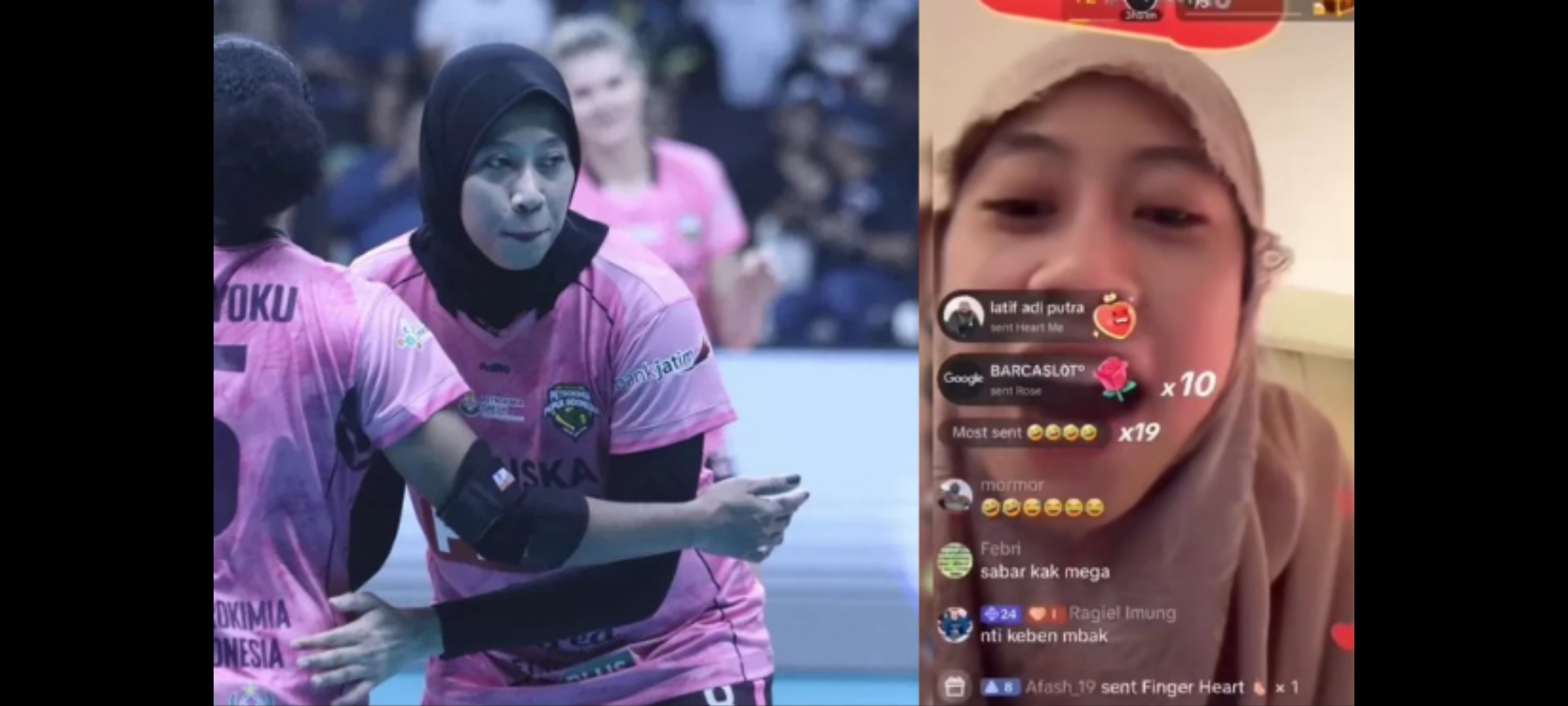 Megawati Hangestri ngamuk di live TikTok usai timnya gagal lolos final Proliga 2025.