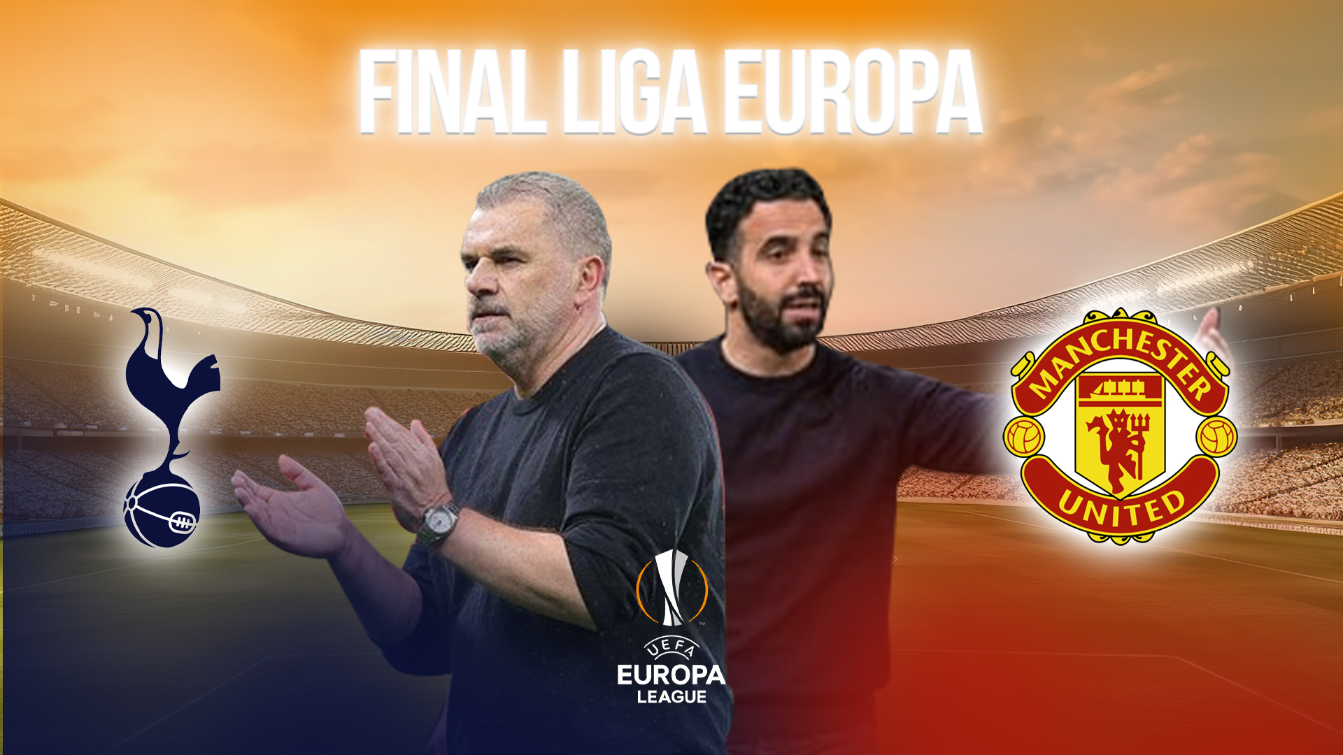Final Liga Europa 2025 MU vs Tottenham jadi ajang adu nasib Amorim & Postecoglou.
