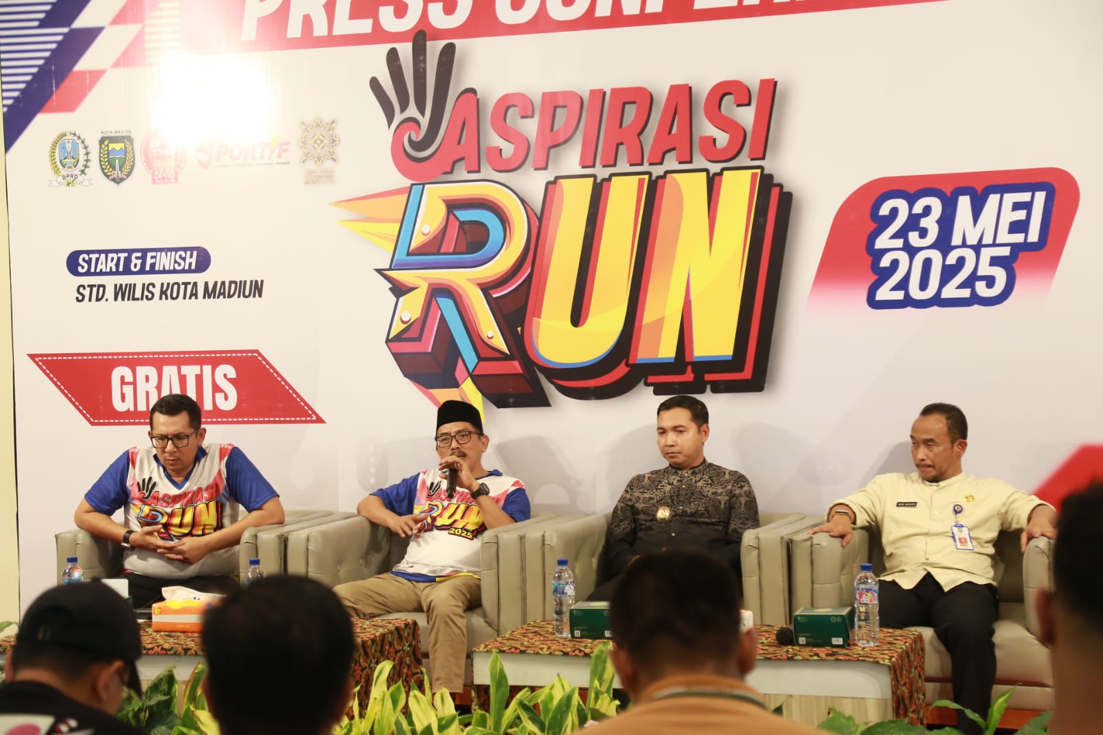 Konferensi pers Aspirasi Run 2025 yang akan segera digelar di Kota Madiun.