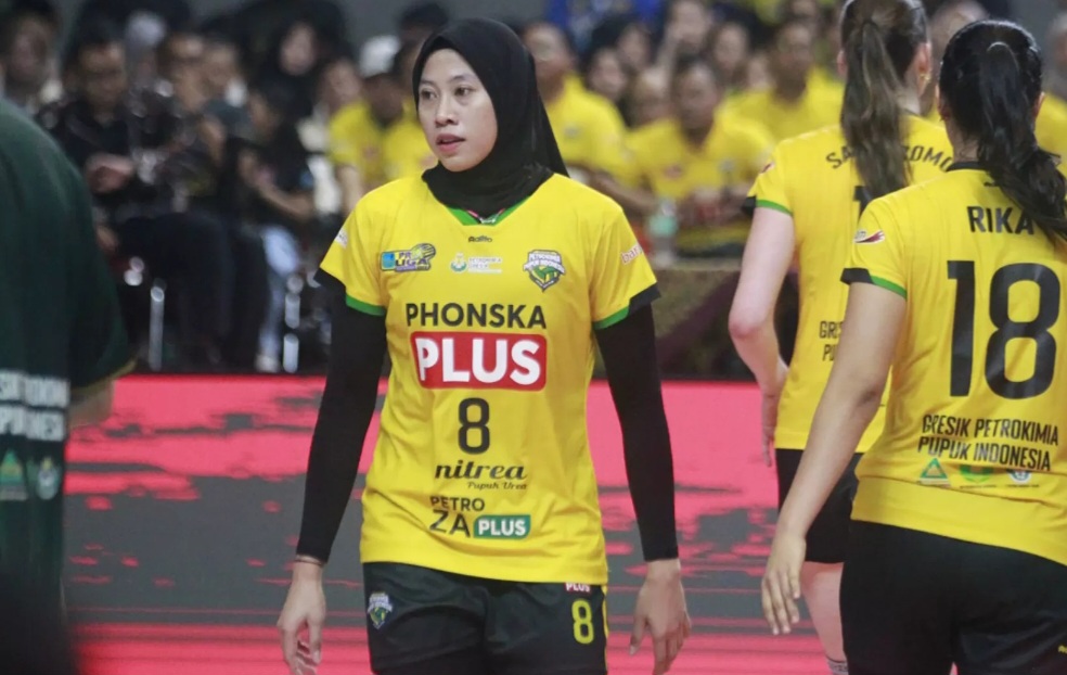 Megawati Hangestri saat tampil sebagai pemain pengganti dalam laga perebutan tempat ketiga Proliga 2025 melawan Jakarta Electric PLN.