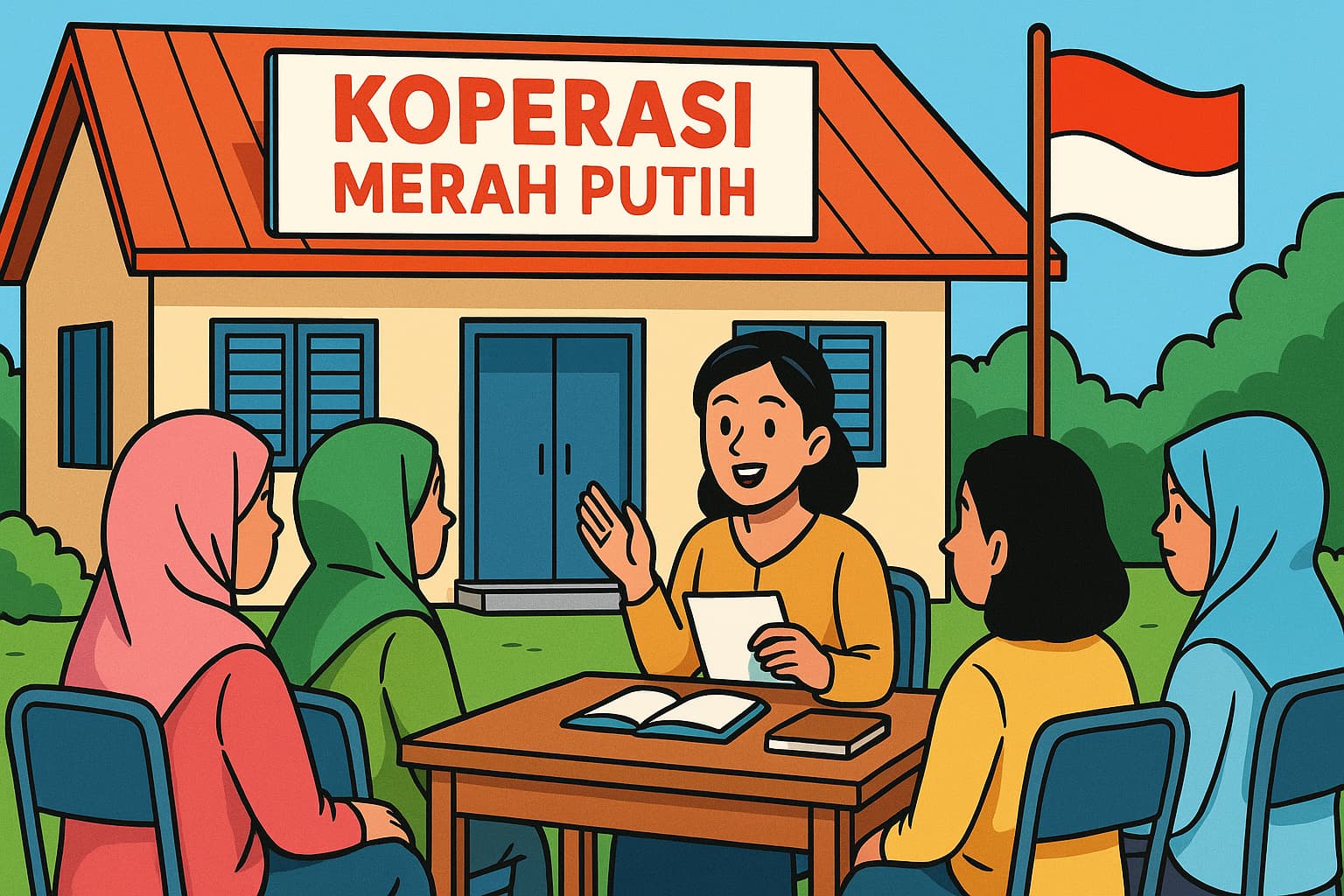 Musyawarah desa khusus digelar di sejumlah desa di Kabupaten Madiun untuk membahas pembentukan Koperasi Merah Putih.