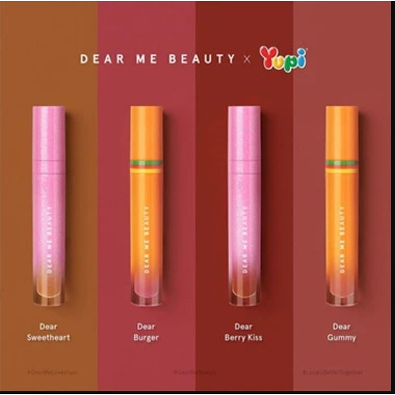 Ilustrasi lipstik terinspirasi nama makanan salah satunya Dear Me Beauty x Yupi.
