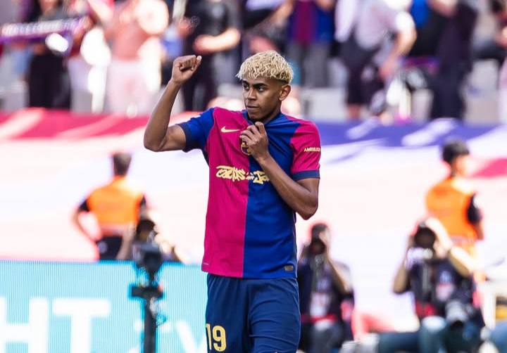 Lamine Yamal makin bersinar bersama Barcelona.