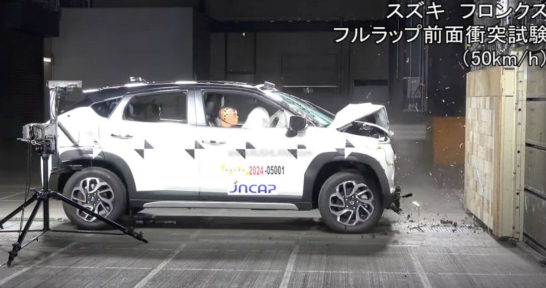 Japan NCAP melakukan crash test atau uji tabrak terhadap Suzuki Fronx.