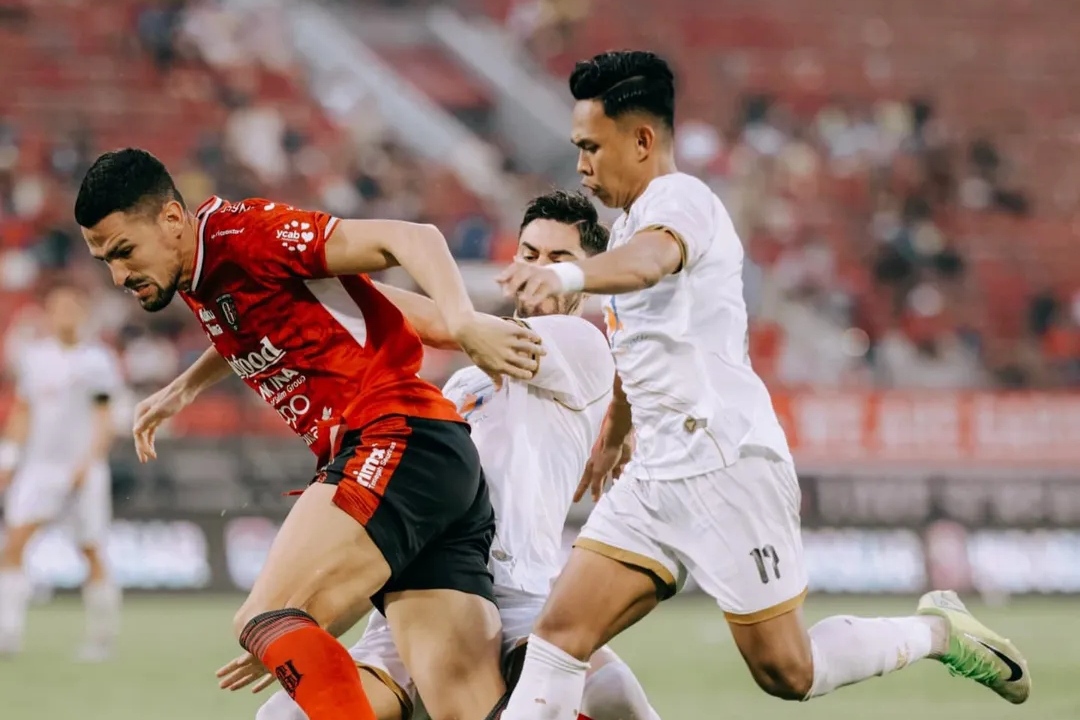 Bali United vs Madura United di Liga 1.