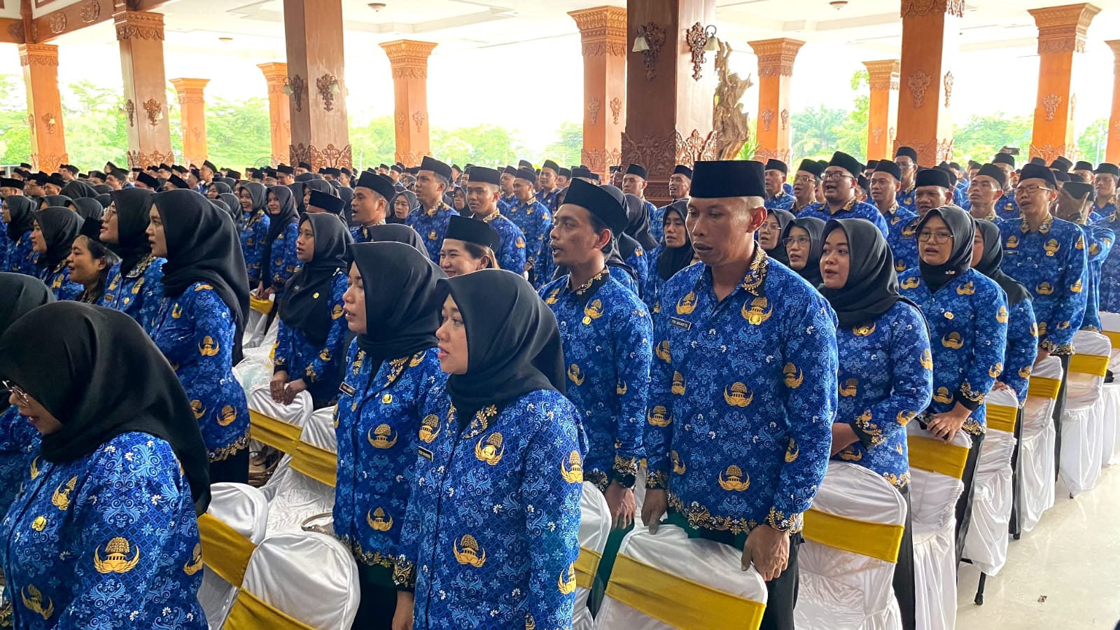 Para ASN Pemkab Madiun saat mengikuti sosialisasi manajemen talenta dari BKN beberapa waktu lalu. FOTO: DOK RADAR MADIUN