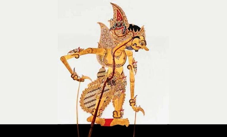 Ilustrasi lakon wayang Duryudana Rubuh