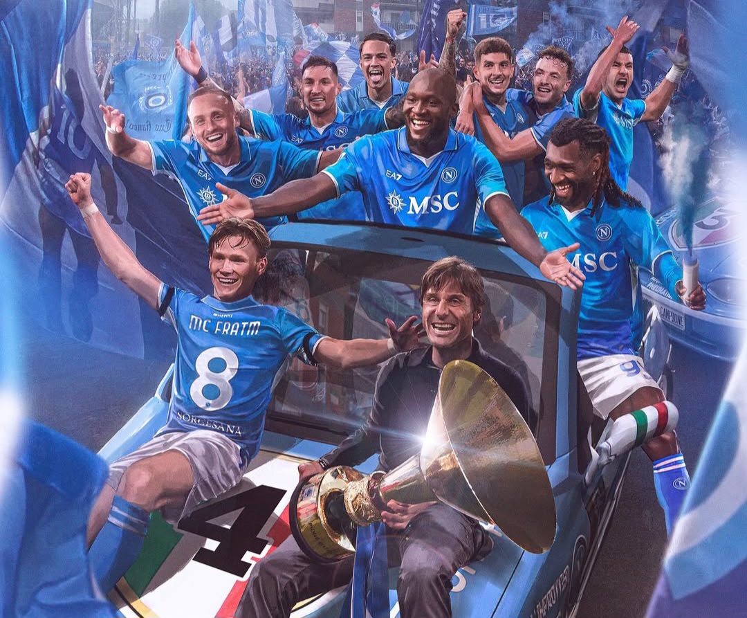 Antonio Conte sukses antar Napoli juara Serie A 2024/25.