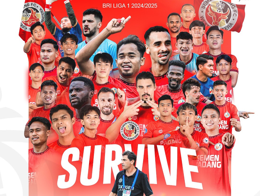 Semen Padang FC dipastikan bertahan di Liga 1 usai menang atas Arema FC.