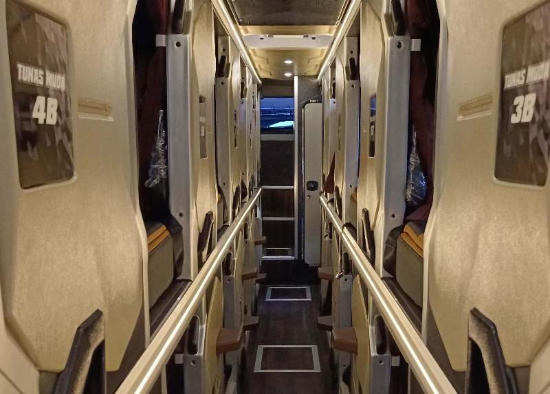 PO Tunas Muda Trans membuka rute baru sleeper bus mewah Plaosan-Jakarta.