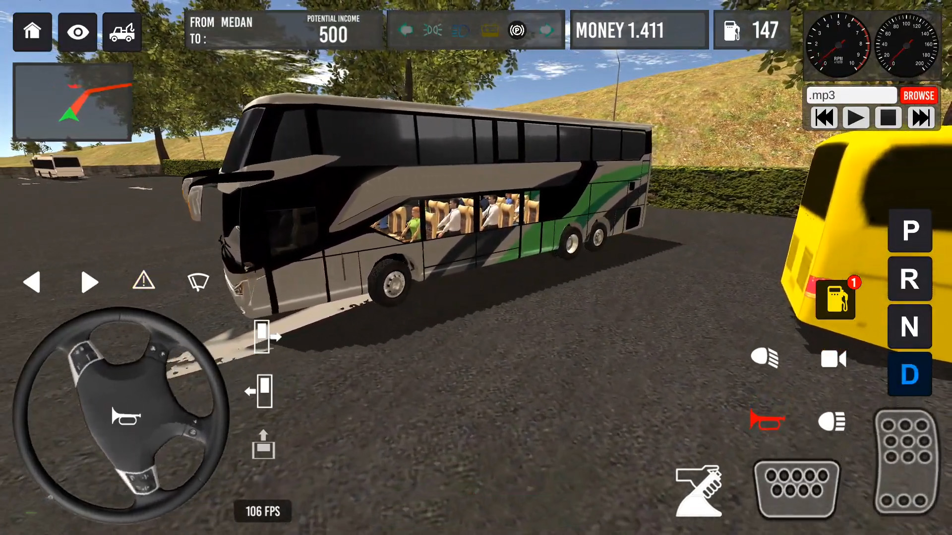 Screenshoot Games IDBS Simulator Bus, bisa coba dan kustom bis lokal sesukamu.