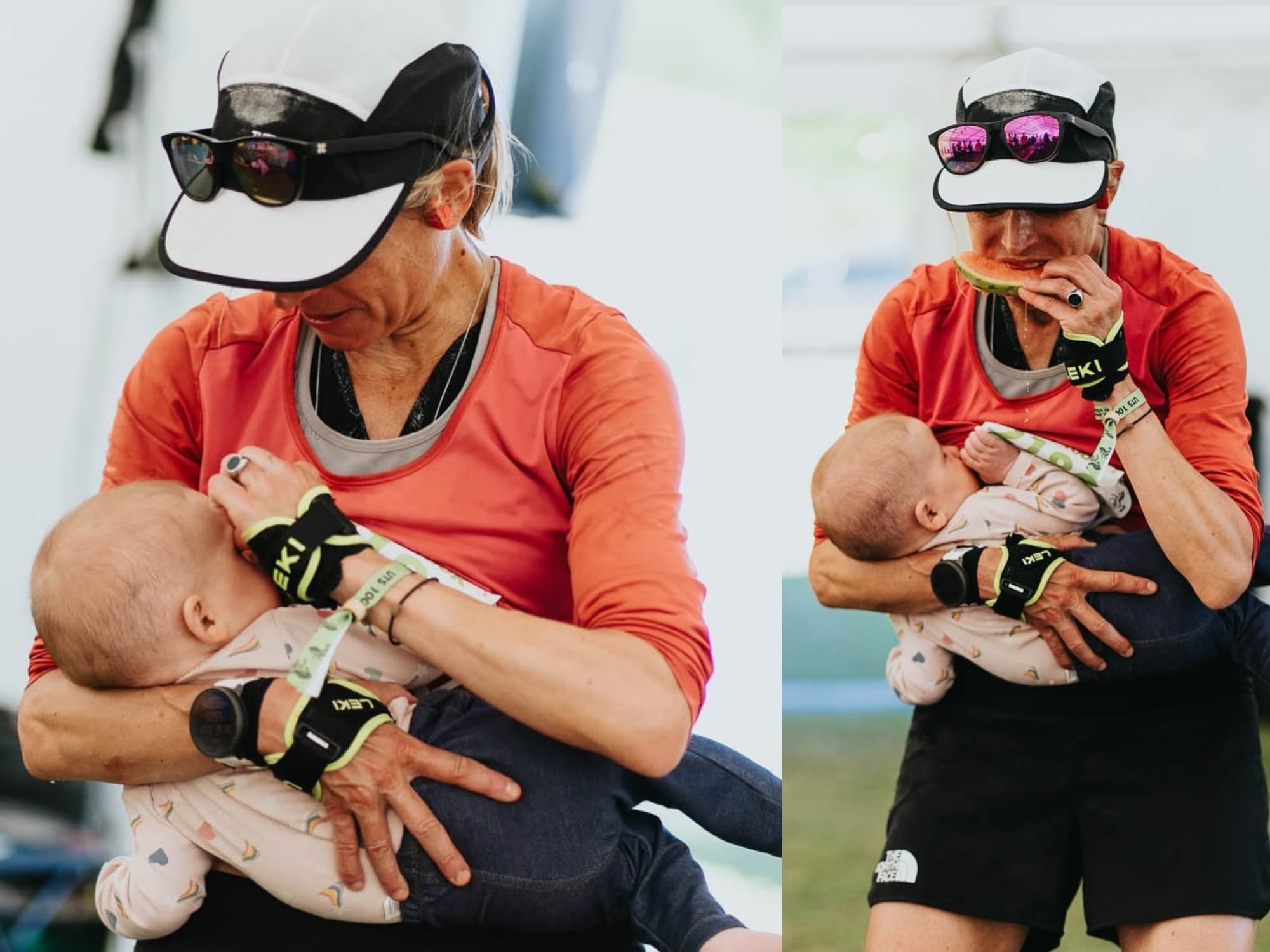 Stephanie Case jadi juara Ultra-Trail 100K di Inggris sambil menyusui bayinya.