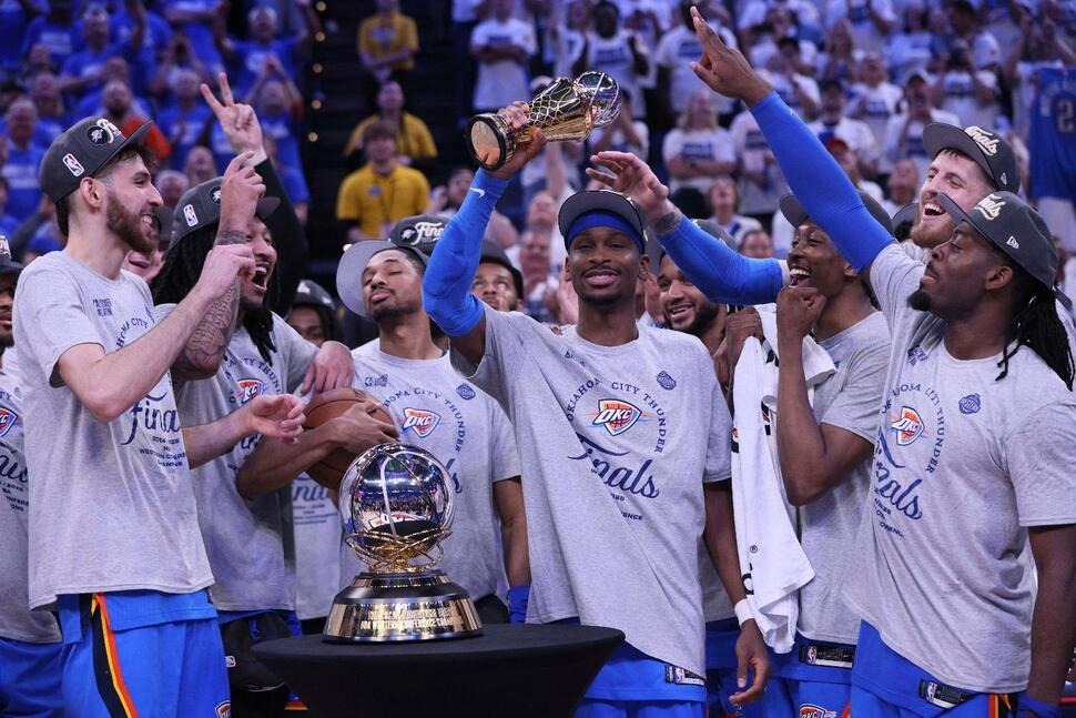 OKC Thunder resmi keluar sebagai juara Wilayah Barat dan lolos ke Final NBA musim reguler 2024-2025.