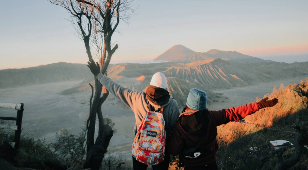 Indahnya pemandangan di Bromo.