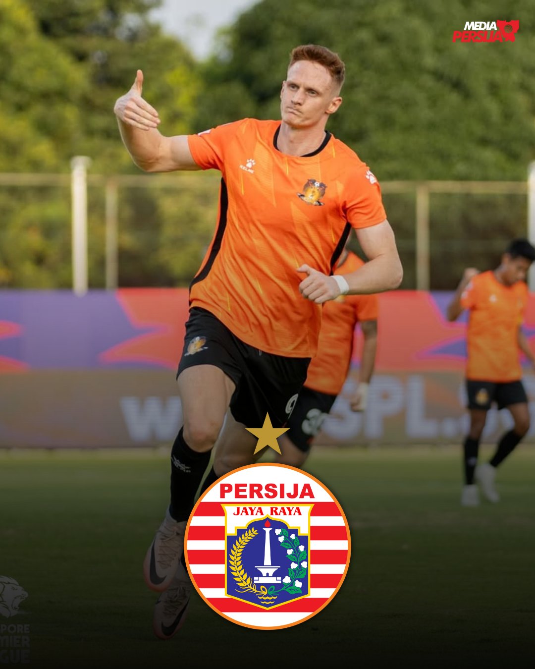 Plazonja, striker Hougang United, jadi buruan Persija dan Persebaya.