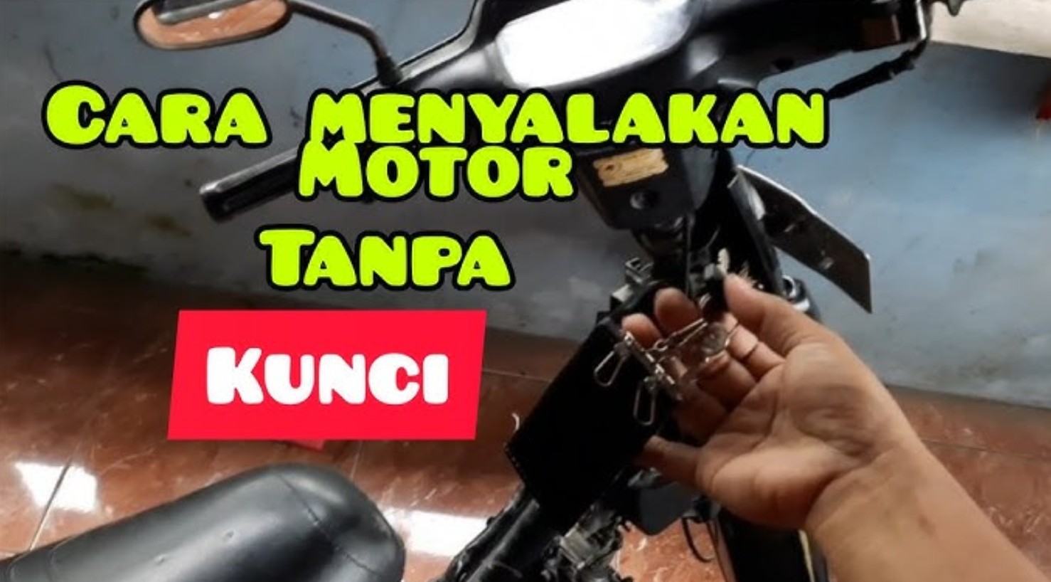 Viral starter motor tanpa kunci di Tiktok.