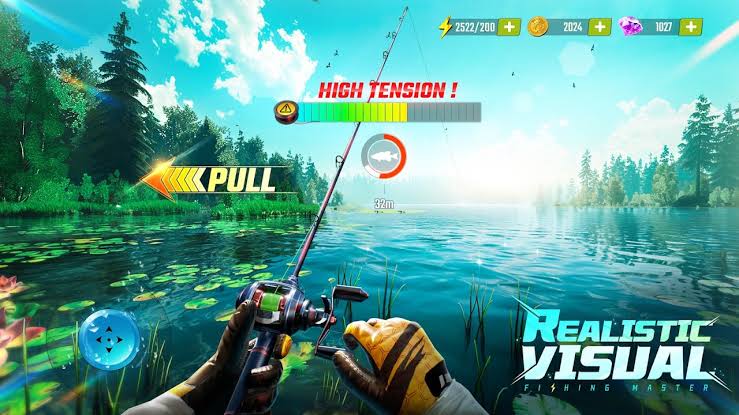 Ilustrasi game mancing Android yang menawarkan visual realistis.