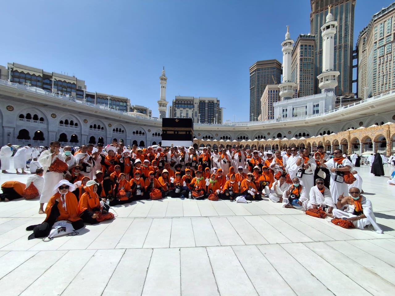 Tamu-tamu Allah: Aktivitas sejumlah CJH Kota Madiun menjelang puncak ibadah haji 2025 di Makkah. FOTO: ISTIMEWA