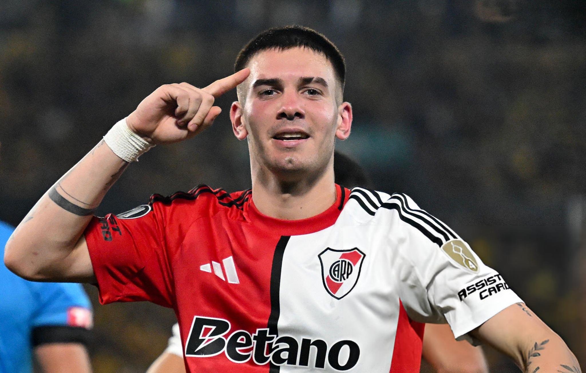 Gelandang serang River Plate Franco Mastantuono diminati Real Madrid yang memang menjadi klub impiannya sejak kecil. FOTO: MadridXtra
