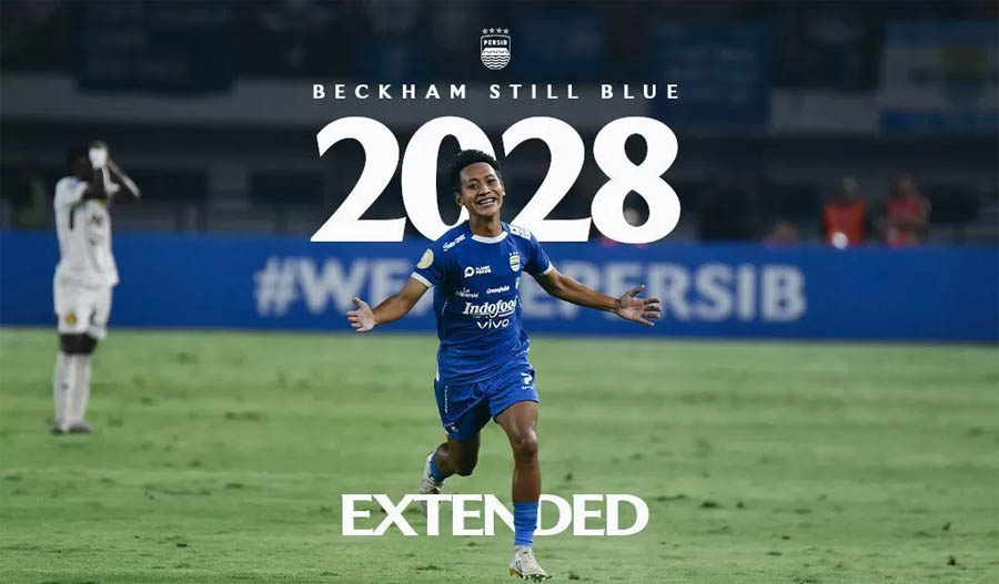 Persib Bandung memperpanjang kontrak Beckham Putra hingga 2028. Pemain local hero itu tengah fokus jalani pemusatan latihan bersama Timnas Indonesia jelang laga lanjutan Kualifikasi Piala Dunia 2026.