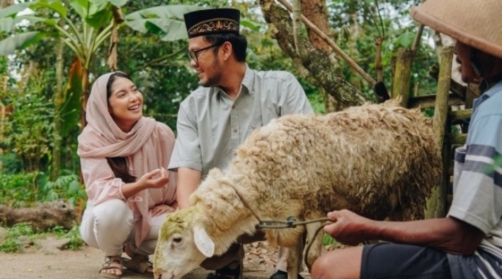 Ilustrasi bacaan niat kurban Idul Adha.