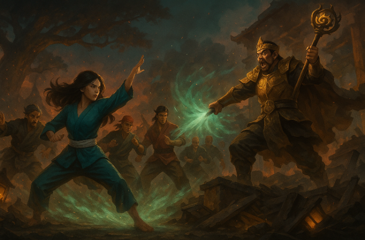 Ilustrasi cerita silat Palagan Lawu Wilis.