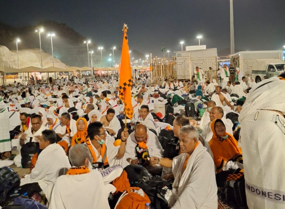 175 jemaah asal Kota Madiun resmi menyandang gelar haji setelah menyelesaikan rangkaian ibadah Armuzna. FOTO: ISTIMEWA