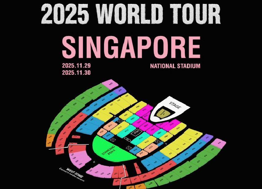 Konser Blackpink di Singapura.