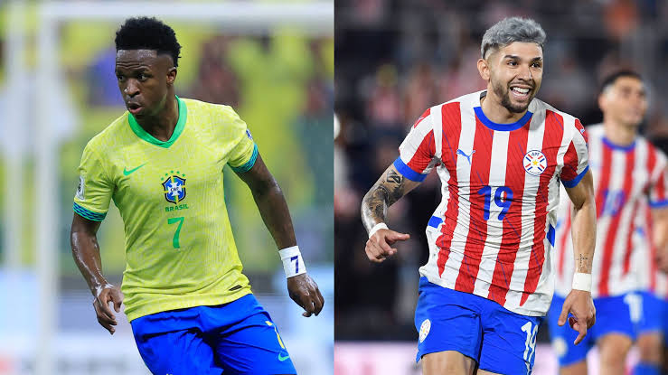 Brasil unggul 1-0 di babak pertama.