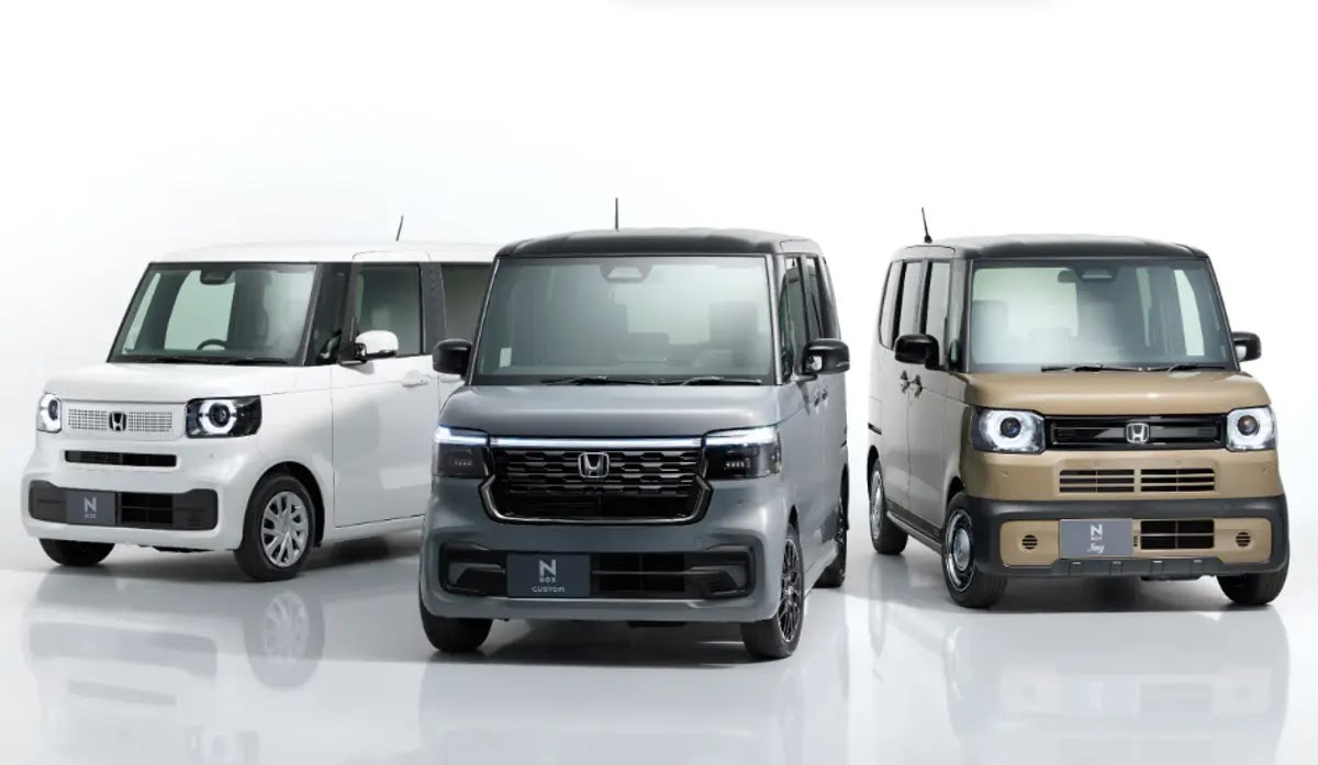 Deretan Kei Car Honda yang dijual di Jepang.