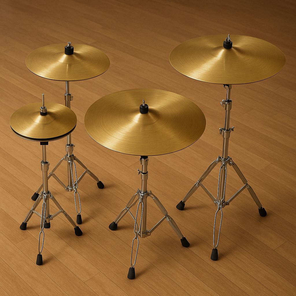 Alat musik cymbal drum.