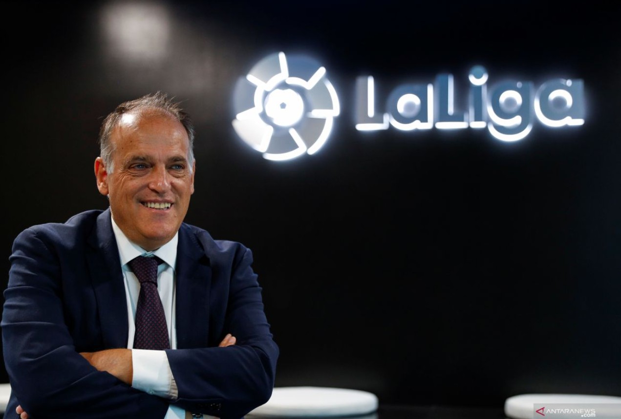 Presiden LaLiga Javier Tebas.