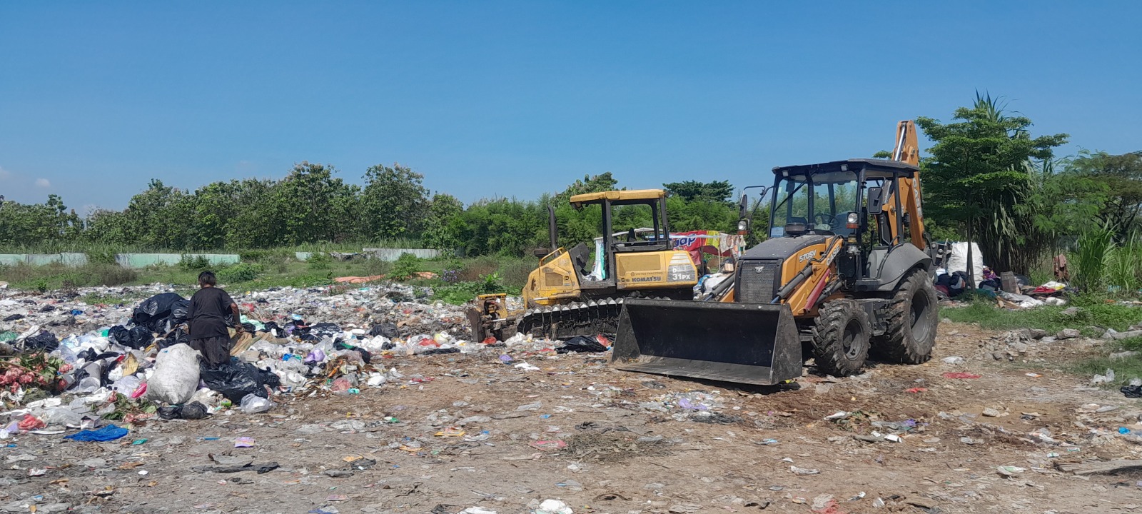 DLH Ngawi perluas TPA Selopuro akibat timbunan sampah 30 ton per hari. Edukasi pengurangan sampah rumah tangga terus digaungkan. FOTO: DOK RADAR NGAWI