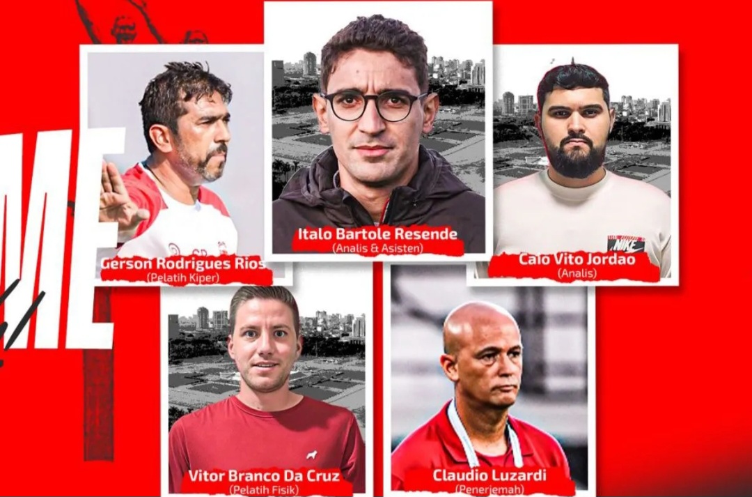 Persija Jakarta umumkan lima asisten pelatih asal Brasil.