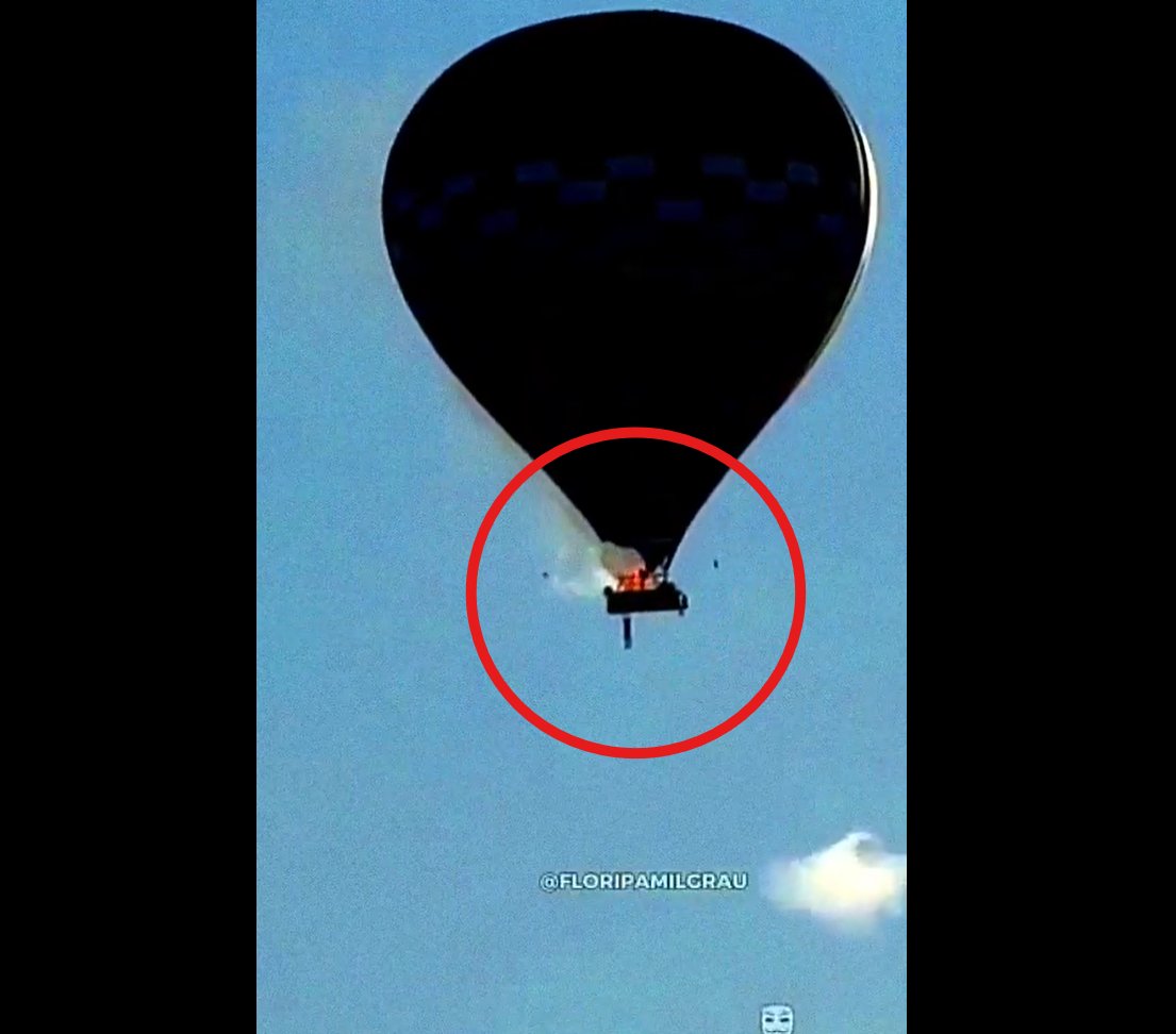 Insiden kecelakaan balon udara di Brasil.