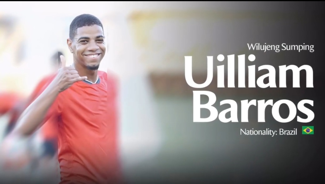 Persib Bandung resmi rekrut Uilliam Barros.