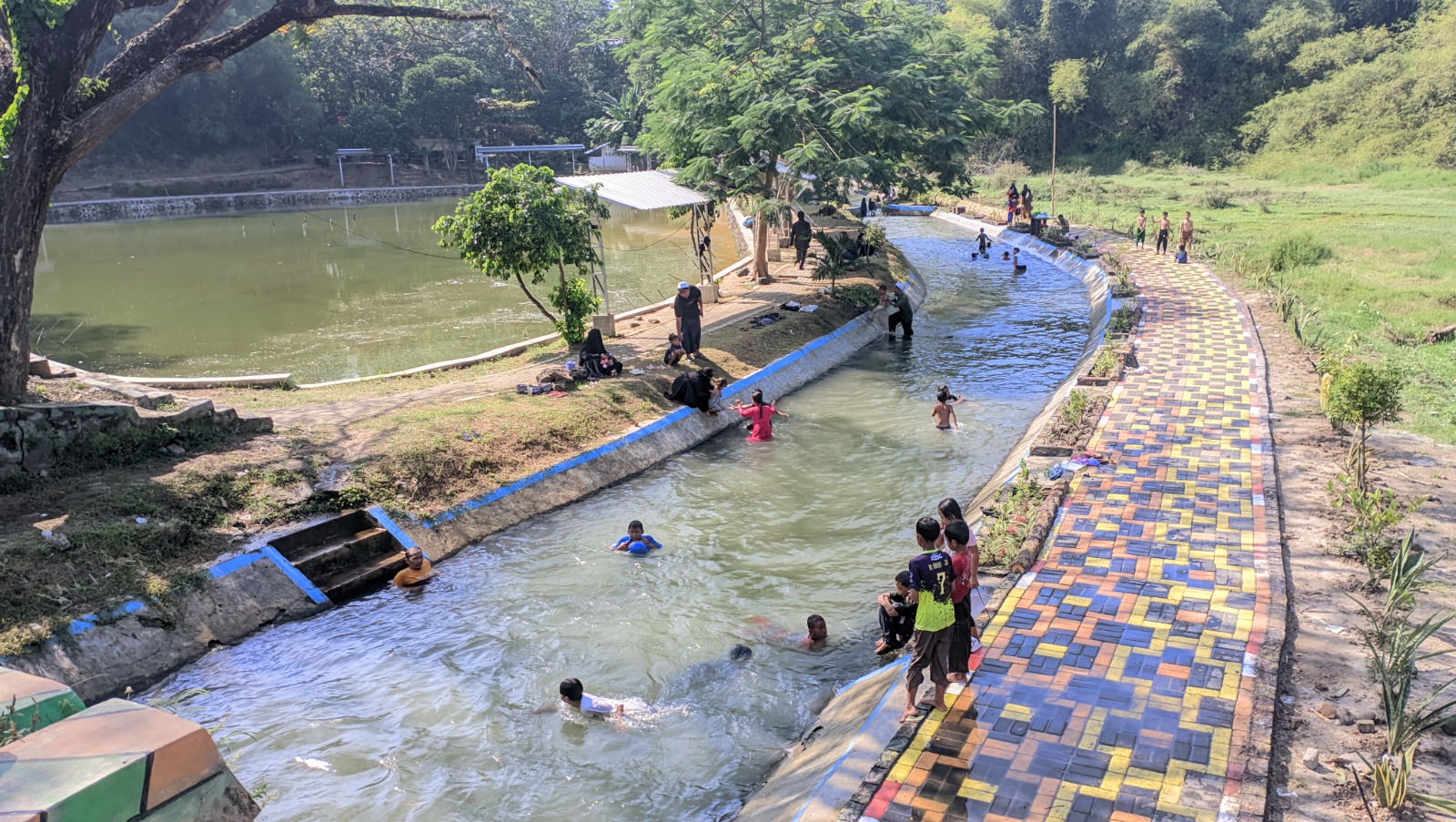Kawasan wisata Dung Mbud menjadi daya tarik utama Desa Geplak yang diusulkan masuk dalam skema desa wisata. Foto: Aji Putra/Radar Magetan