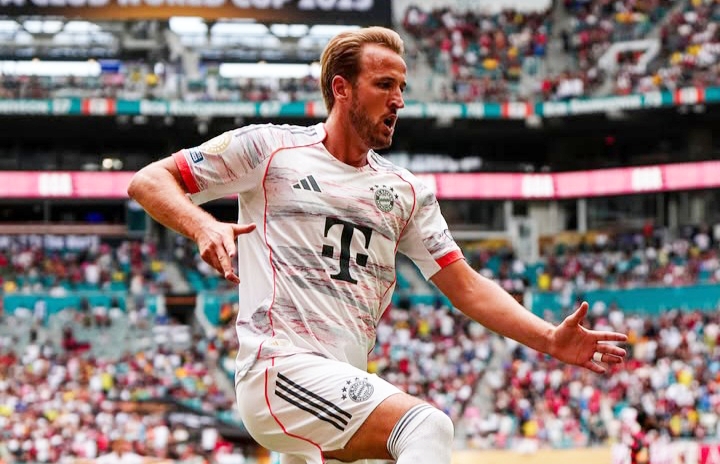 Penyerang andalan Bayern Muenchen Harry Kane tampil trengginas musim ini.