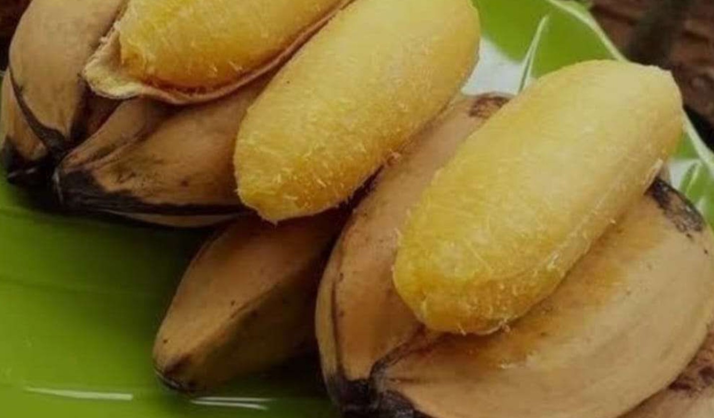 Ilustrasi pisang rebus.